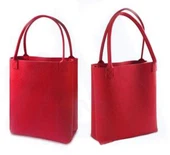 Экологические многоразовые тяжелых долг фиолетовый ковер мешок, шерсть леди мода сумку, почувствовал мешок