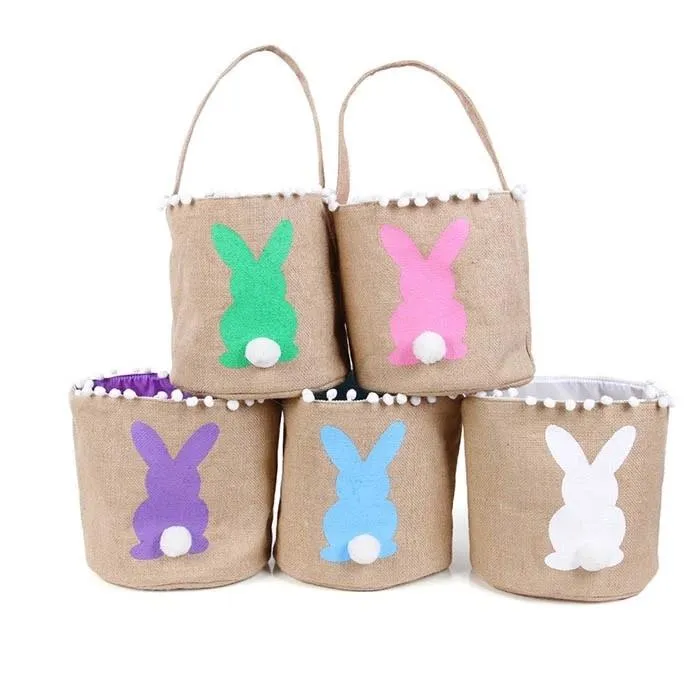 Jute Easter Bunny Basket Jute Easter Bunny Basket