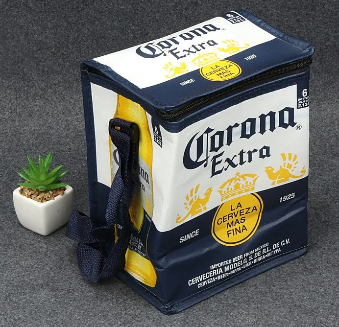 Сумка-холодильник из нетканого материала на 6 банок