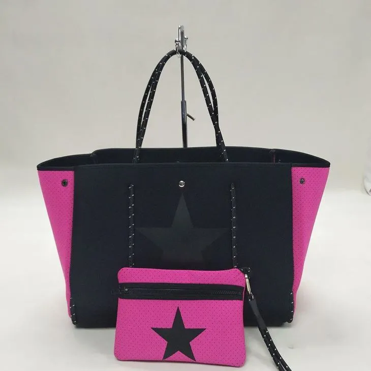 Бархатная пляжная сумка-тоут из неопрена